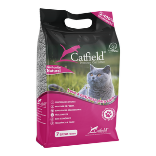 Catfield Premium Talco Areia Aglomerante para gatos 